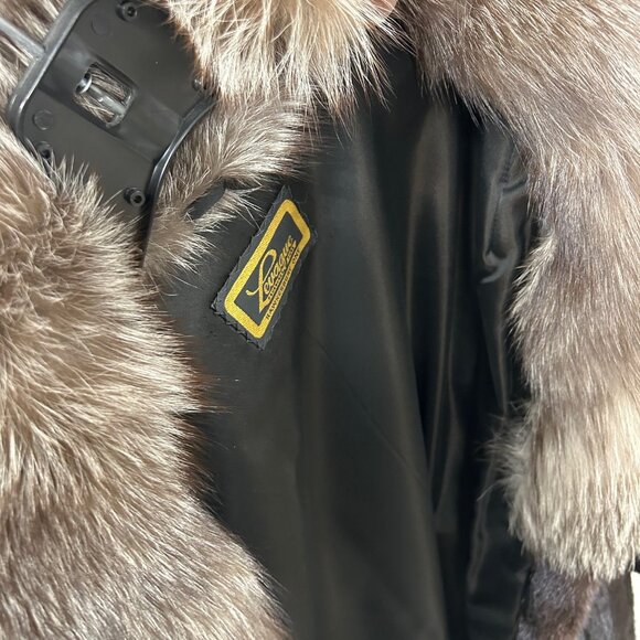 Black Mink & Indigo FOX size large, originally 7900 reduced clearance price 1895 - Picture 4 of 4